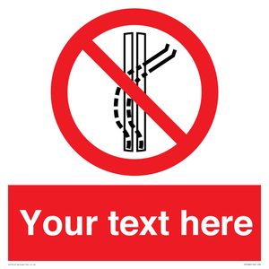 Custom prohibition Do not leave the tow track